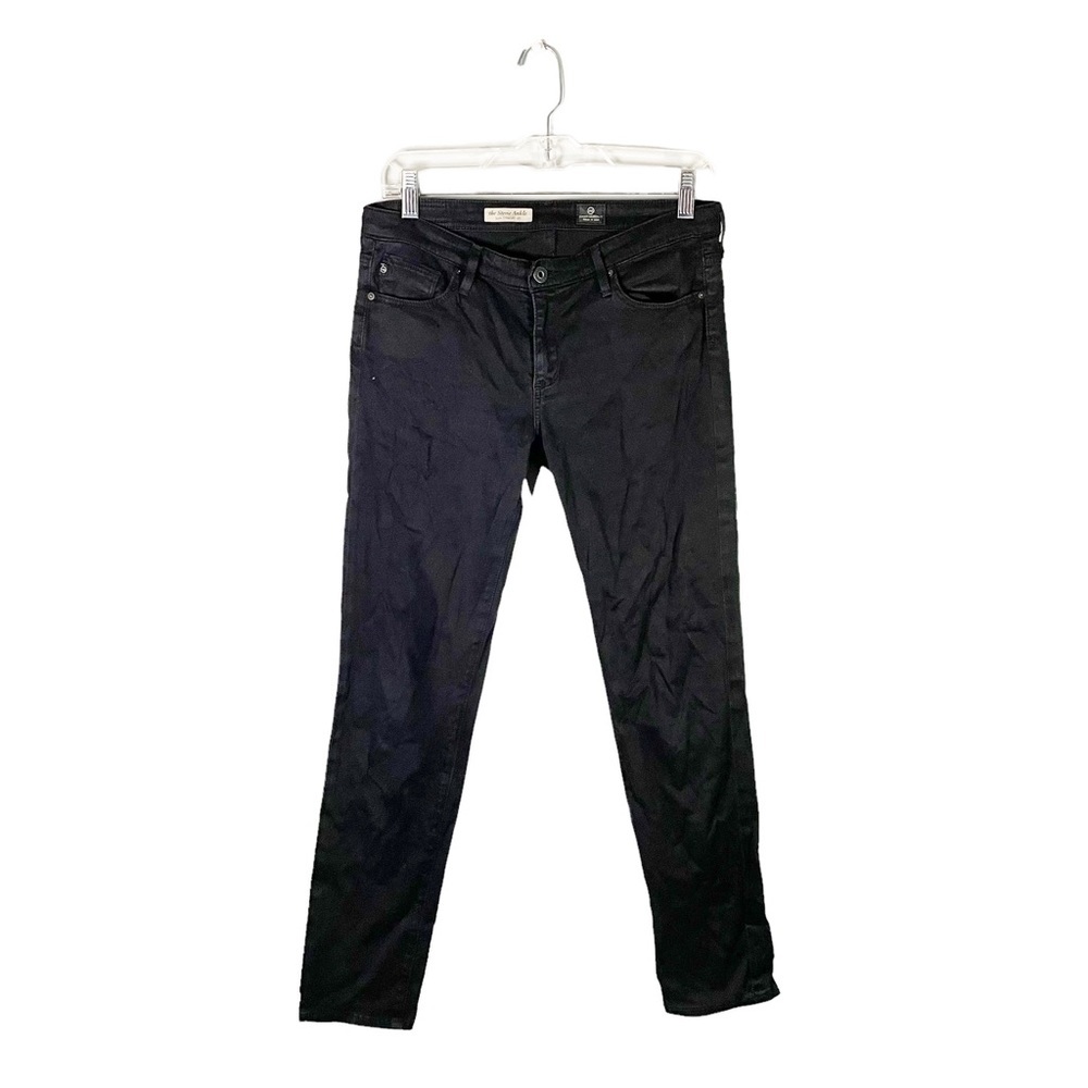 AG Adriano Goldschmied The Stevie Ankle Slim Straight Leg Black Skinny Jeans 28 - Picture 2 of 8